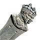 This bookmark depicts the busts of King Edward VII and his wife in 1901 for his coronation. It is hallmarked for Birmingham England, 1901.